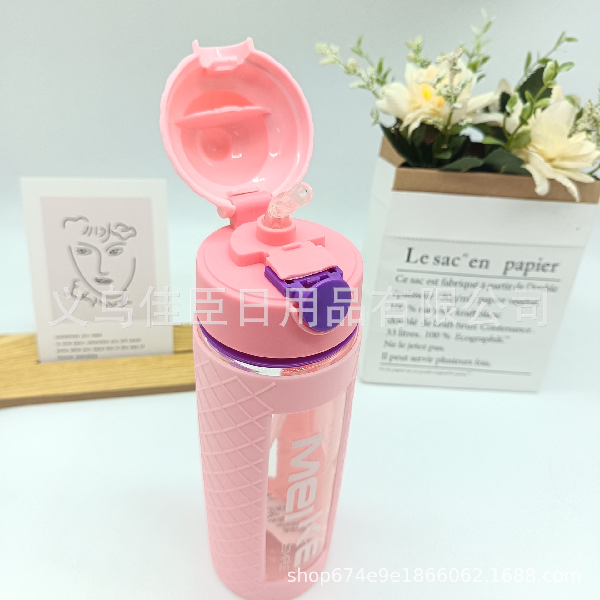 Wholesale sports water bottles for export, dopamine, cute large-capacity straw cups, bouncing LIDS, portable sports space cups Application Scenario
