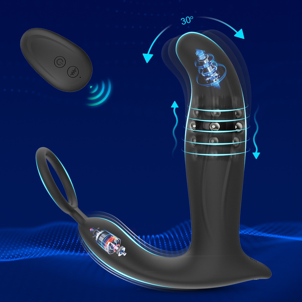10-frequency peristaltic prostate wireless remote control charging anal plug vibrator for adults details Picture