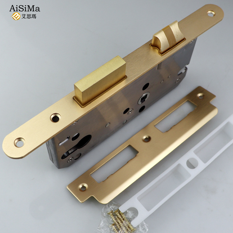 European standard large gourd indoor door lock body 7255 silent door lock body mechanical silent door lock accessories wholesale Application Scenario