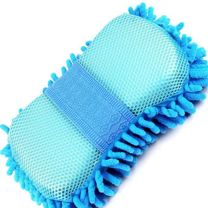 Car wash caterpillar sponge block, car cleaning, multi-functional tool for car beauty and cleaning, superfine fiber Chenille details Picture