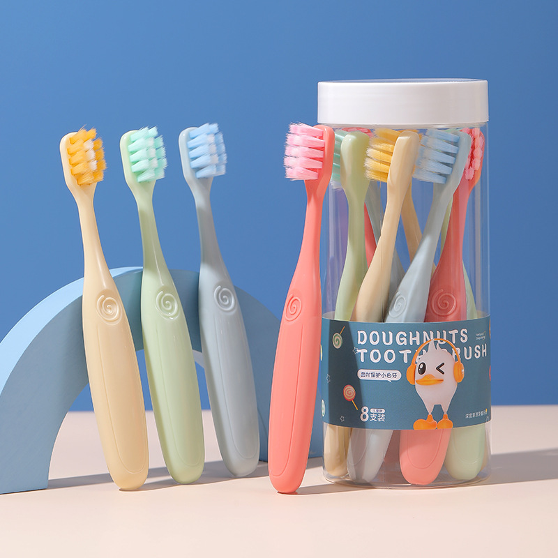 Raoyi Children's Soft Bristle Toothbrush 8 Barrels Care Gingival Cleaning Teeth Super Fine Soft Bristle Toothbrush Manufacturers Wholesale