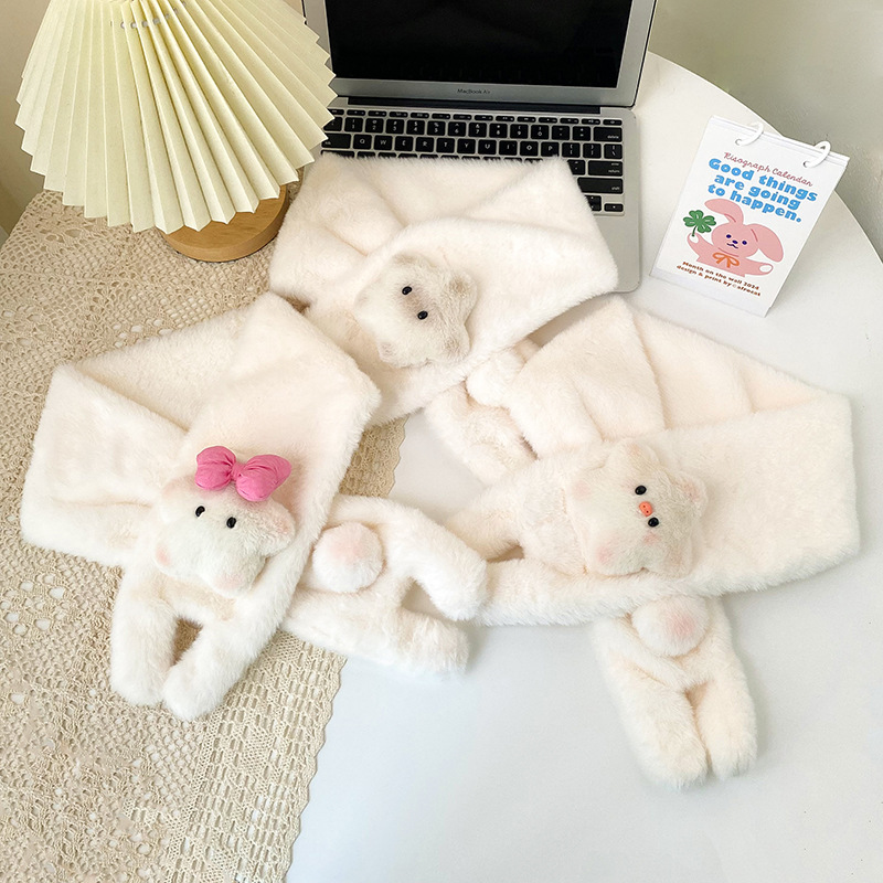 Cute cartoon star doll gloves for girls in winter, thickened, fluffy and warm cycling and driving gloves Application Scenario