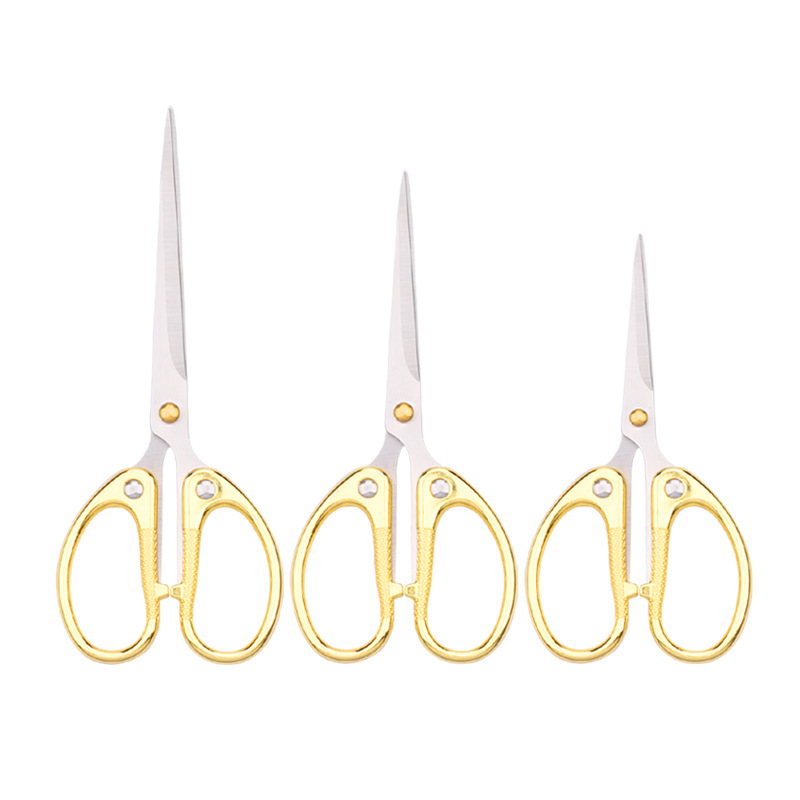 Lin Tai's office scissors, stainless steel, zinc alloy, paper-cutting scissors, children's and students' hand scissors, stationery scissors Item Picture