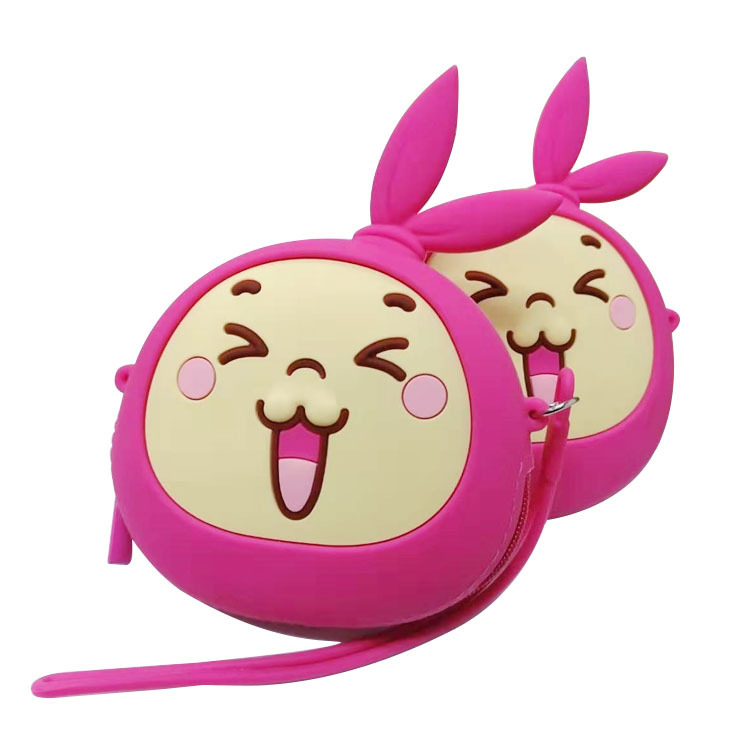 Children's Cartoon Portable Silicone Purse Pvc Purse Cute Key Bag Silicone Bag Manufacturers Item Picture