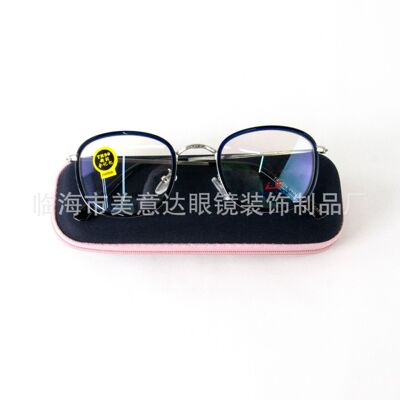 学生儿童光学镜轻便拉链眼镜盒近视镜眼镜盒眼镜收纳盒详情图2