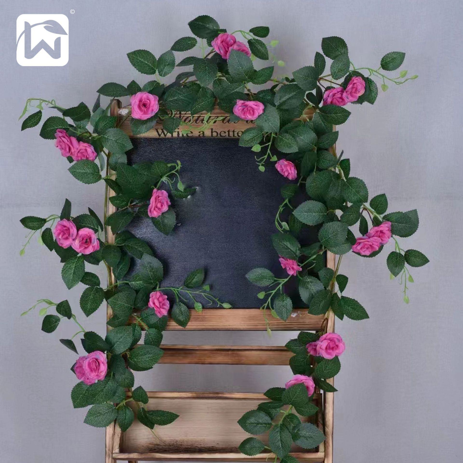 Wedding background props, simulated flowers, roses, hanging vines, wall hangings, indoor soft decorations, and popular photo spots Specification image