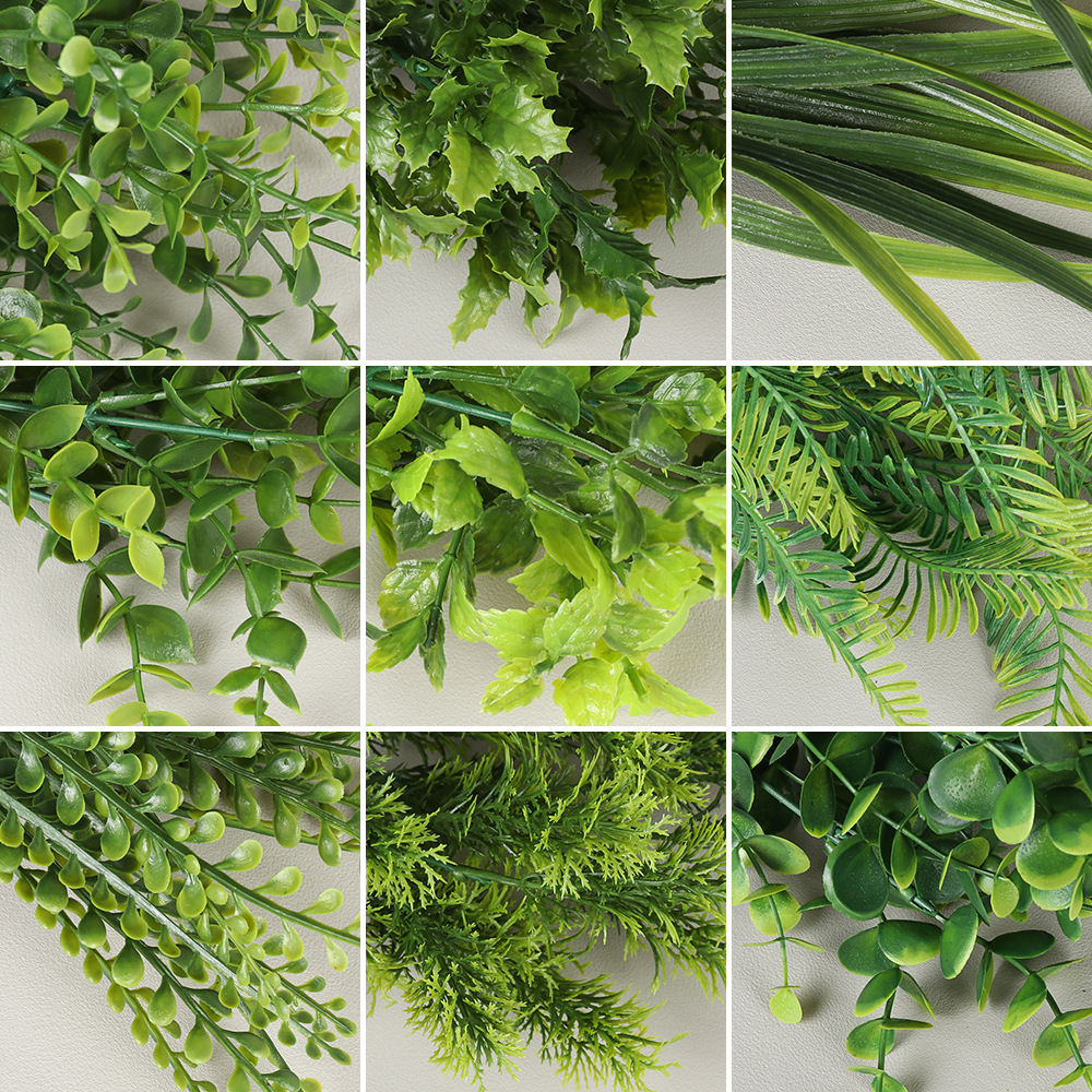 Antler grass artificial green plant bunches, outdoor greening artificial plants, engineering fences, artificial grass, hotel soft decoration artificial flowers Application Scenario