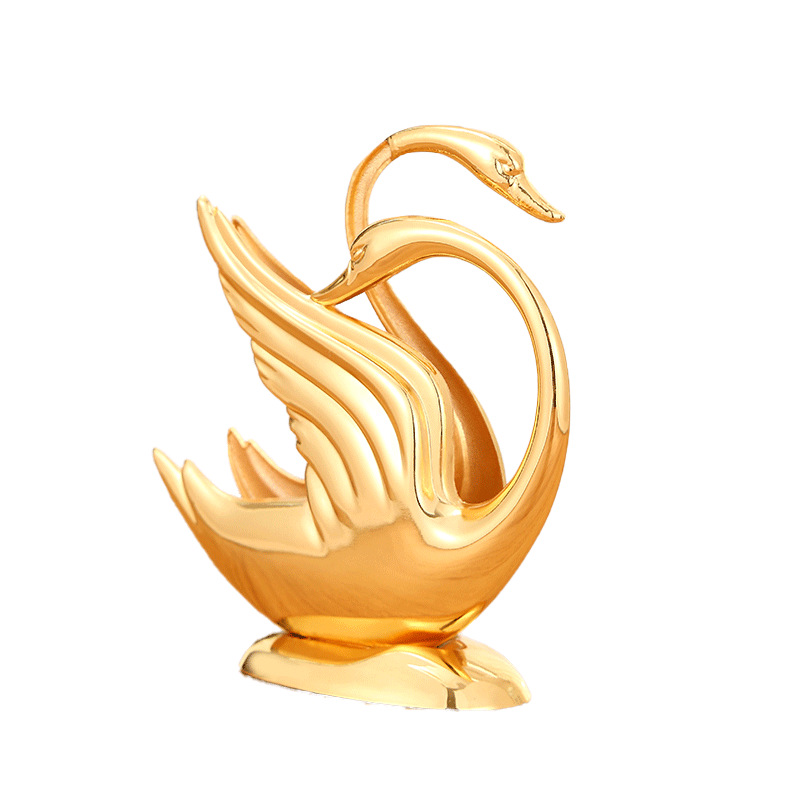 European Beautiful Swan Paper Towel Clip Gold Plating Creative Home Hotel Restaurant Home Decoration Paper Towel Storage Clip Item Picture