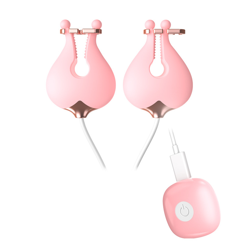 New foreign trade women's remote control milk clamp vibration massager jumping egg adult sex toy Item Picture