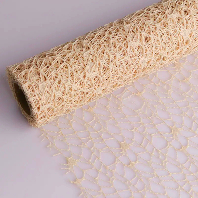 Airplane mesh paper flower packaging materials, empty mesh flower bouquet packaging, hard gauze ornaments, shaping and decorative flower paper Application Scenario