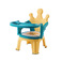 儿童叫叫椅/宝宝吃饭餐椅/可拆卸多功能白底实物图