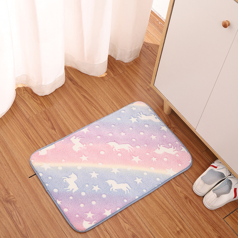 Zhi Qu Life entrance floor MATS, absorbent MATS, bathroom and anti-slip carpets, bedroom luminous sofa MATS, climbing MATS Specification image