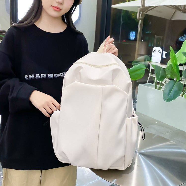 Simple backpack for women, 2024 New large-capacity fashionable schoolbag, lightweight travel bag for female college students Specification image