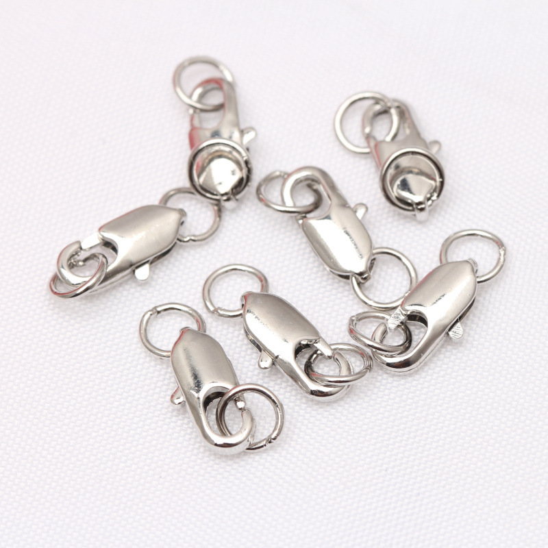 Wholesale Special 14K Color Gold Spring Buckle Rose Gold Bracelet Electroplated Jewelry Accessories Necklace Fishtail Buckle Specification drawing