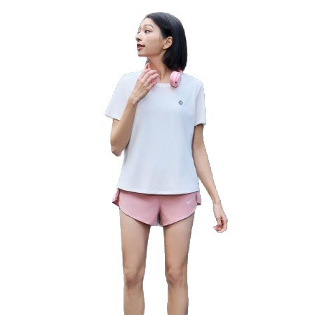 Ice silk sun protection short-sleeved men's summer thin UV-resistant outdoor casual sports T-shirt, fitness yoga top for women Item Picture