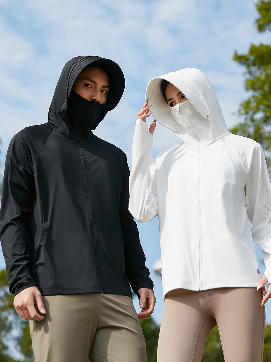 New original gauze sunscreen clothing women ice silk cool sun-protective clothing detachable large brim upf50+ breathable sunscreen clothing men Specification drawing