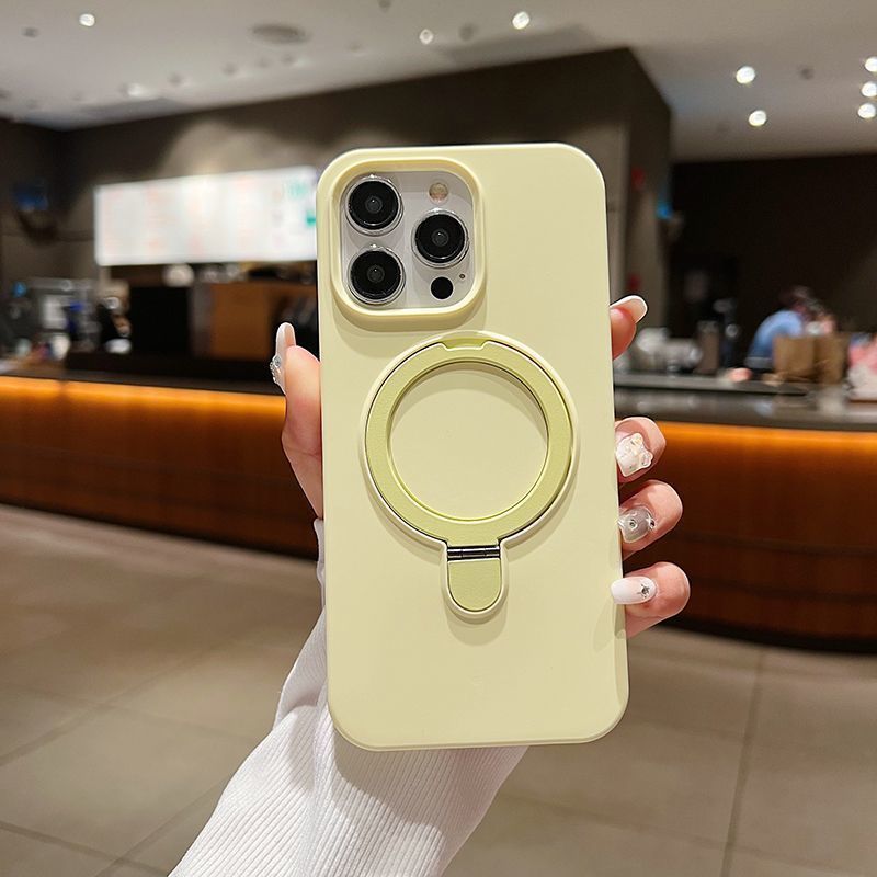 iPhone17 phone case, Apple 16 protective case, magnetic true liquid silicone, 15 stand points, 13 soft full cover, ultra-thin details Picture