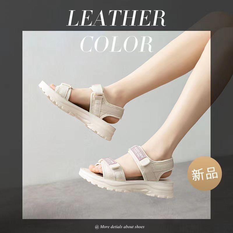 女式凉鞋实物图