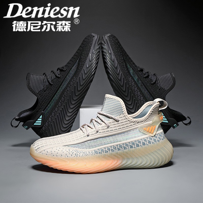 Fashionable Popcorn Flow Men's Shoes Sneakers Men 2024 Spring And Summer New Lightweight Shoes Men's Casual Running Shoes