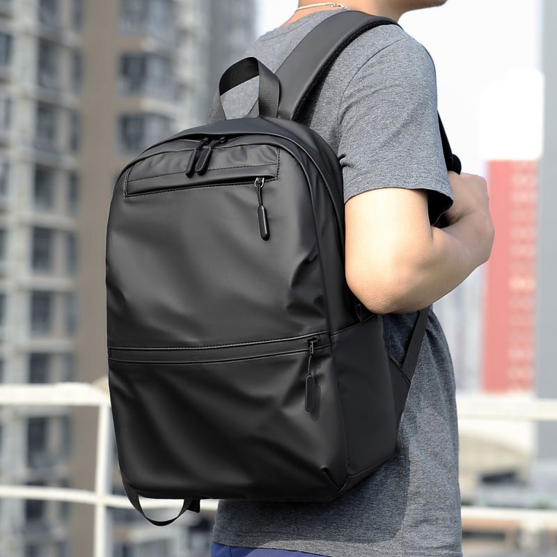 New fashionable large-capacity backpack, laptop bag manufacturer, medium-sized backpack wholesale, one-piece consignment details Picture