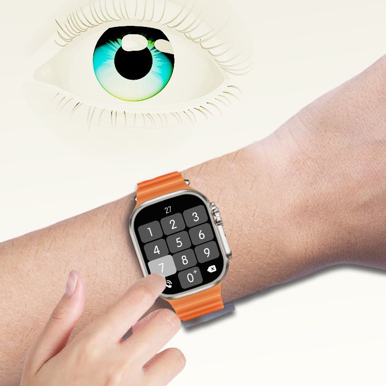 The New Huaqiangbei S9 Smart Watch Cross-Border Phone Call Watch Men And Women's Nfc Sports Bracelet Lingdong Island Application Scenario