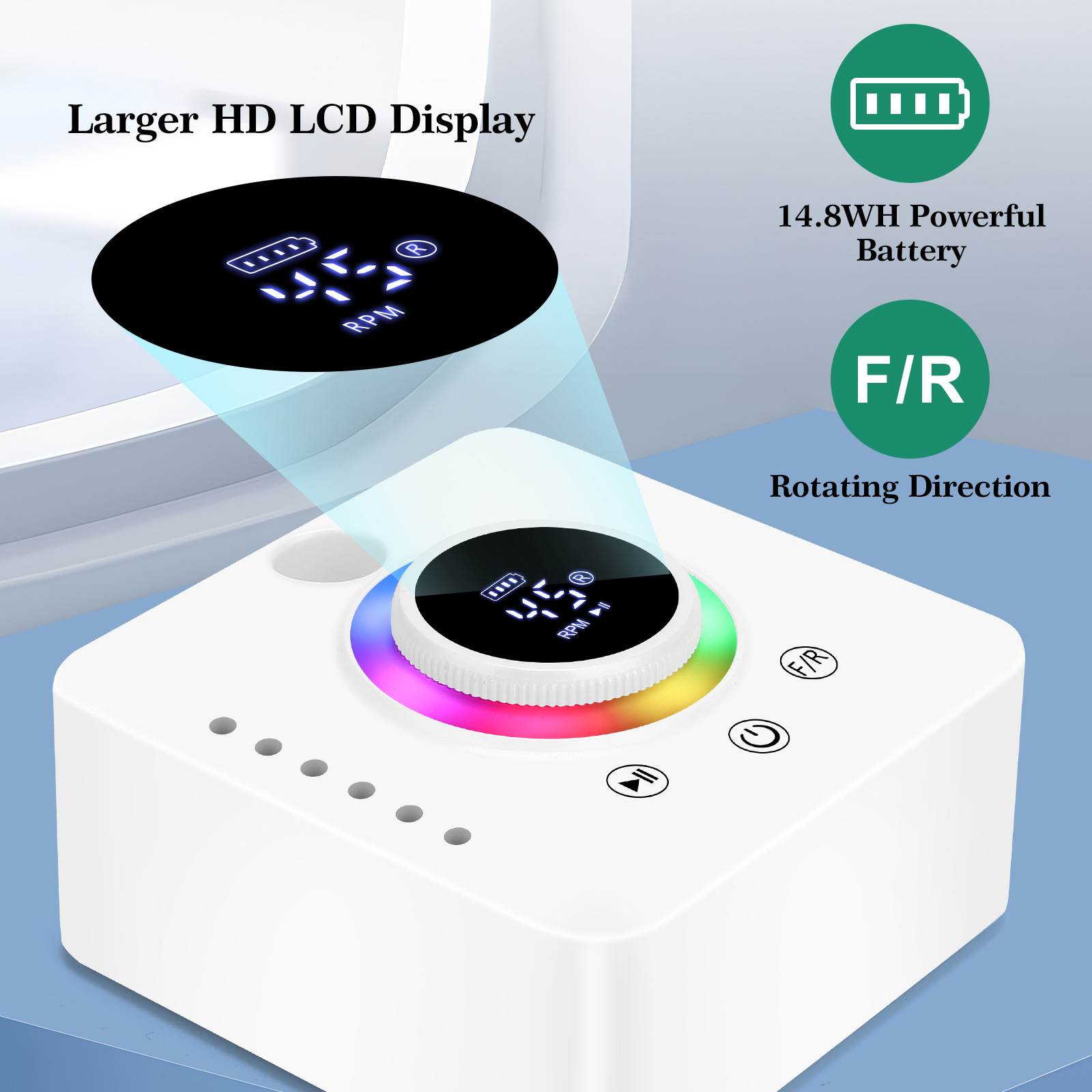 2025 New desktop USB interface electric professional nail and pedicure machine set, exclusive cross-border supply from the original manufacturer Specification drawing