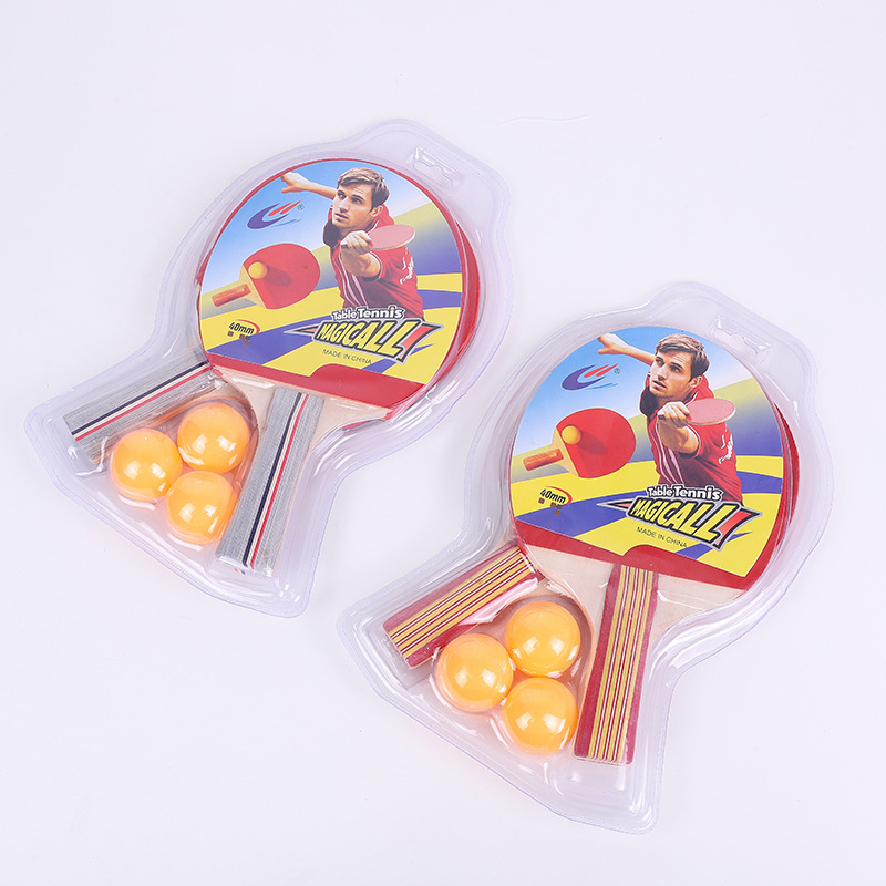Table Tennis Racket Wholesale Blister Packaging 2 Pieces Of Finished Racket High Elastic Sponge Table Tennis Racket Set Horizontal Racket details Picture