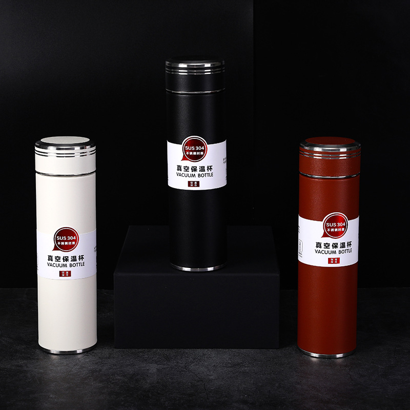 Regalo de negocios grabado 316 acero inoxidable thermal tazas caja de regalo con impresión personalizada logotipo hombres infused tea water tazas 500ml Specification image