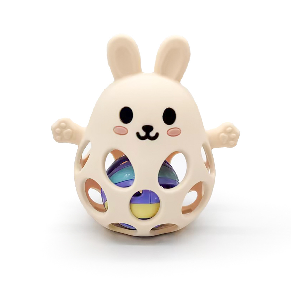 TEMU Xiyin's new products include rabbit baby teething sticks, baby teething sticks, silicone toys with biting glue, and Manhattan hand-held balls Item Picture