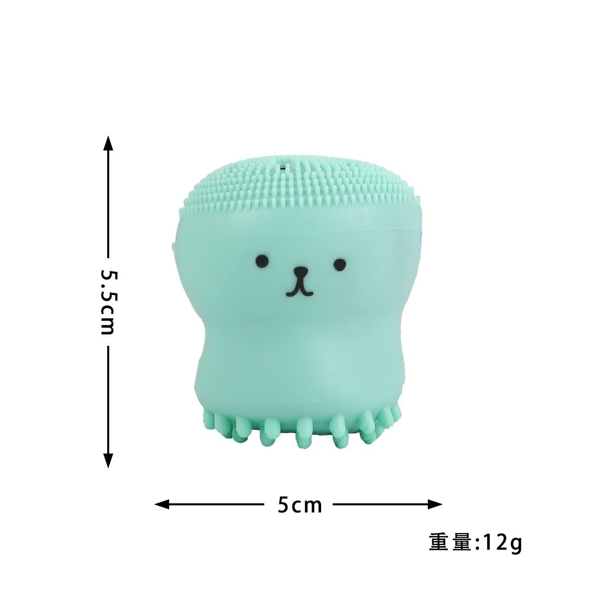 In stock, we offer a variety of solid color silicone octopus facial cleansing brushes, jellyfish cleansing brushes, and small octopus facial cleansing brushes. Factory wholesale pic 16
