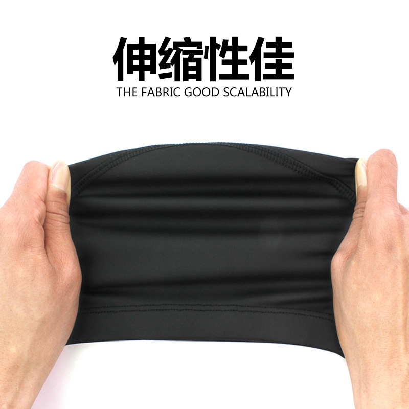 Adult Pu Hat Waterproof Swimming Cap Universal Swimming Cap Cloth Cap With No Cut Head Manufacturers Direct Wholesale Printing Logo Item Picture