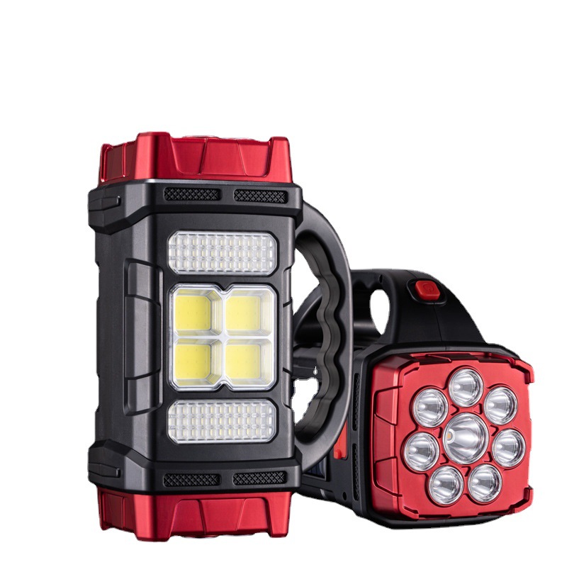 New Solar-Powered White And Yellow Multi-Source Portable Camping Lamp, Rechargeable Retro Hanging Lighting Horse Lamp Item Picture