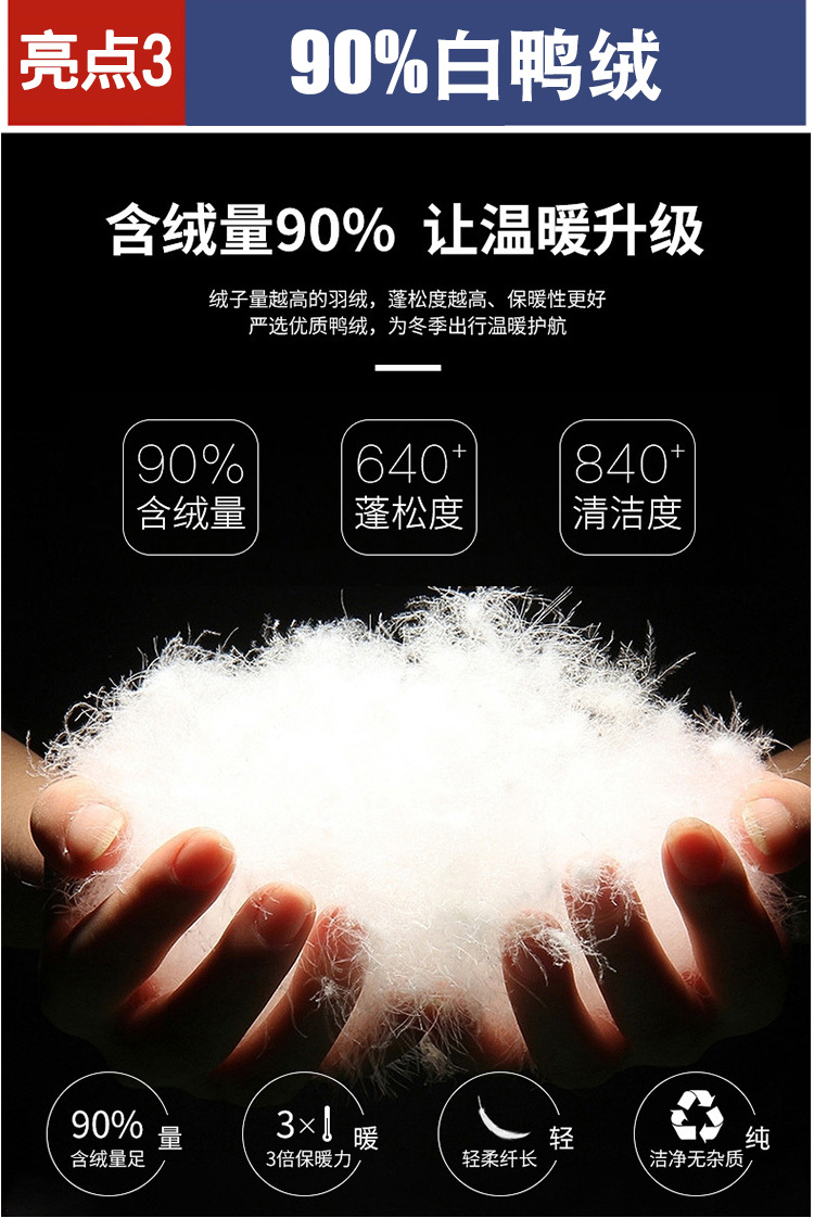 中老年羽绒服男中长款爸爸装加厚冬款父亲爷爷装大码短款保暖外套详情5