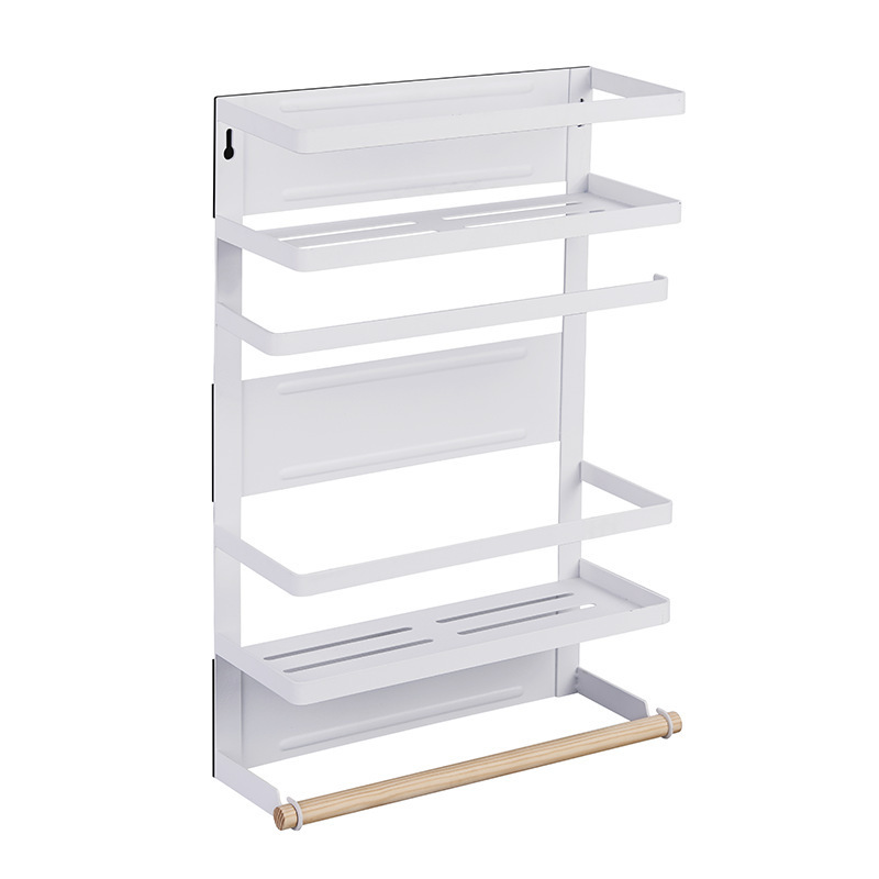 Refrigerator storage rack, multi-functional and multi-scenario, bathroom bath, washing and washing machine wall-mounted storage rack Application Scenario