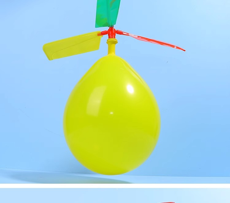 科学飞天气球直升机 气球动力螺旋桨小飞机幼儿园创意科技小制作详情11
