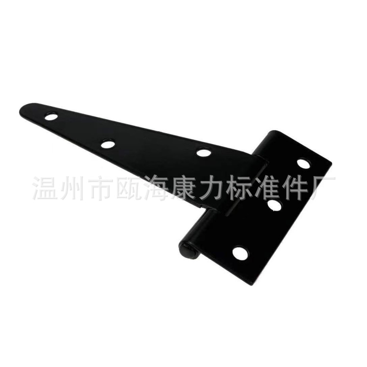 T-shaped hinges, T-shaped hinges, triangular hinges, slotted bearings, door and window accessories, black paint, 2 inches -12 inches Specification image