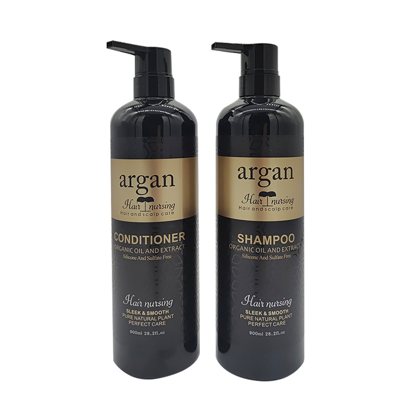 argan 保湿顺滑滋养有机油提取物洗发水清洁补水亮发洗发水900ml图
