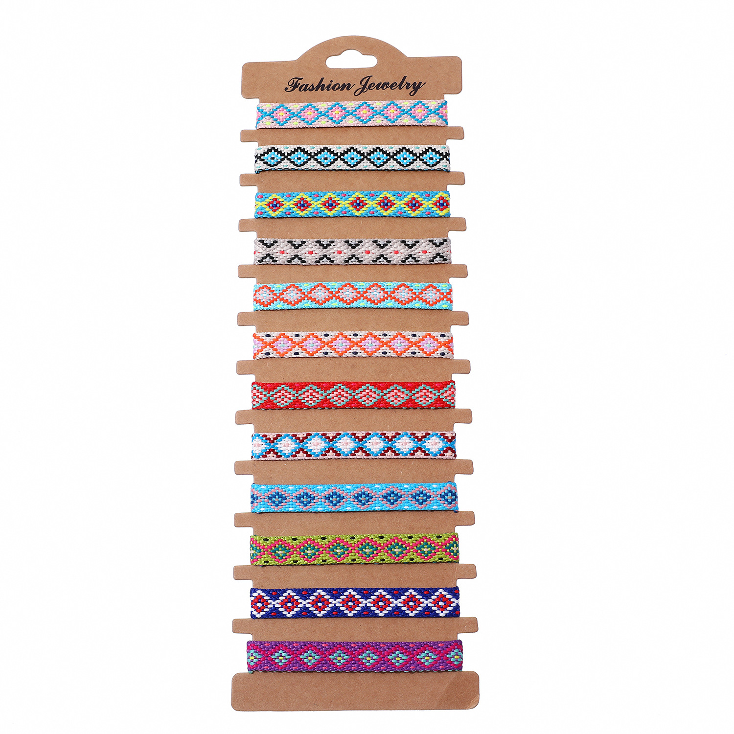 Cross-border European and American Bohemian style woven friendship bracelet women's factory in stock, ethnic style Nepalese bracelet set details Picture