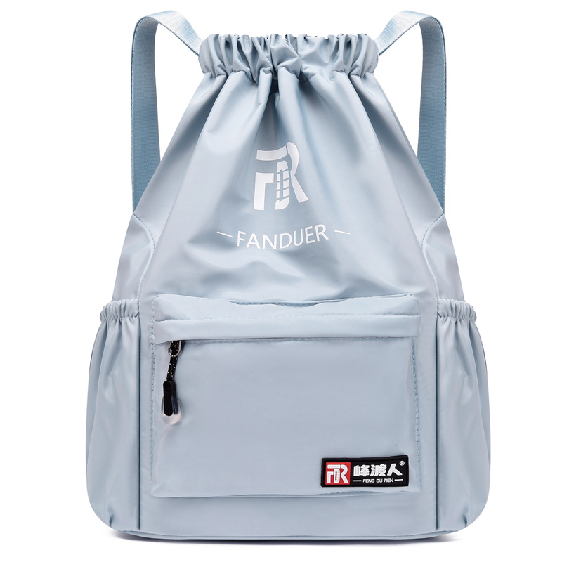 Bundle Pocket Drawstring Bag Men's And Women's Travel Sports Shoulder Storage Bag Basketball Bag Large Capacity Fitness Bag Training Backpack Item Picture