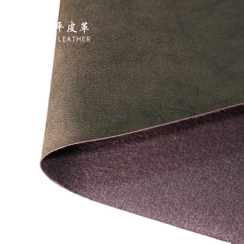 Velvety pu leather, 0.7mm spunlace fabric base, color card bag, notebook album packaging, artificial leather fabric Item Picture