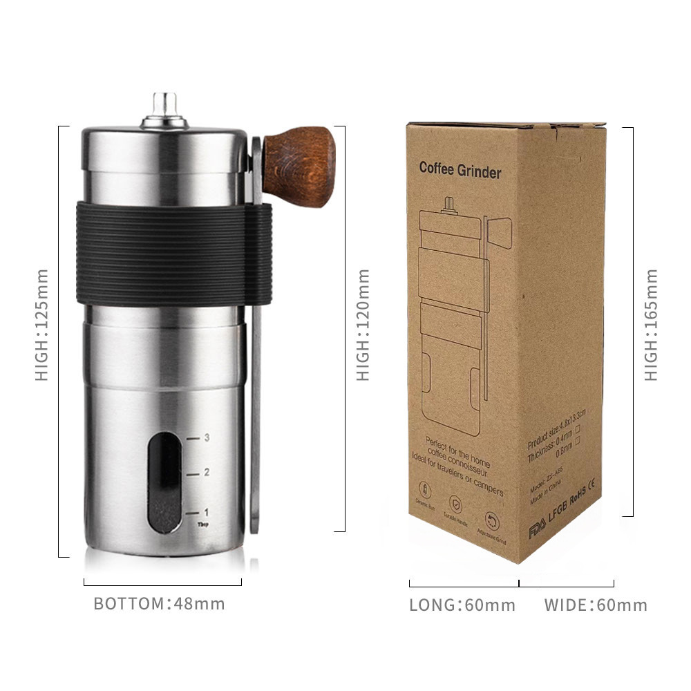 Portable hand-shaken coffee machine Specification image