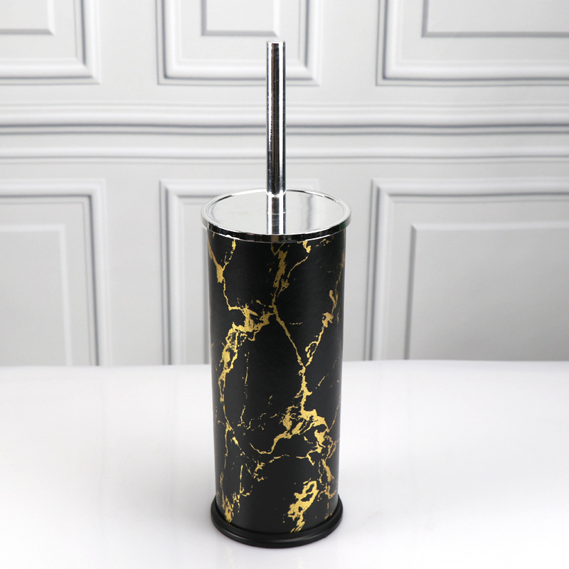 Wholesale Household Marble Toilet Brush Long Handle Soft Hair Wash Toilet Plastic Brush Toilet Cleaning Set 8777 Specification drawing