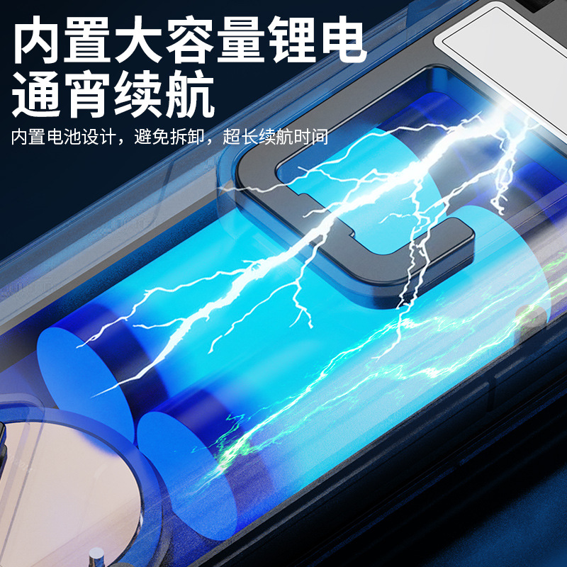 Cross-border new multi-functional COB work light, three-source auto repair light, Type-C charging with magnetic hook lighting lamp details Picture