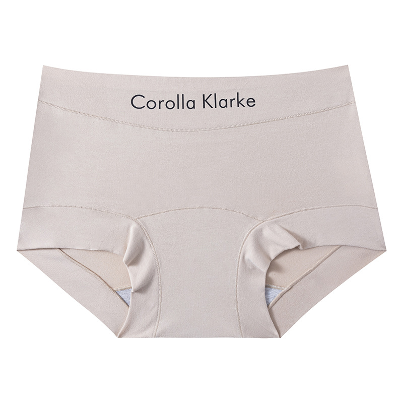 Women's underwear: Pure cotton antibacterial, all-cotton crotch seamless, waist bag, hip, women's base layer, sporty style, red one-leg shorts Item Picture