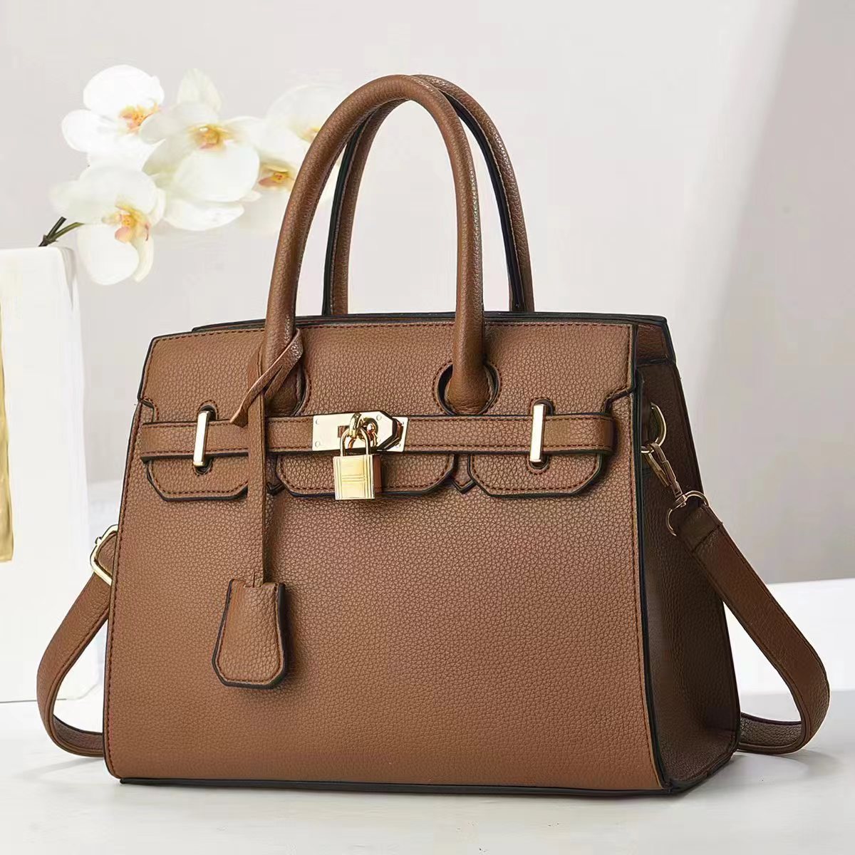 Factory Foreign Trade Bag Female 2024 New Single Shoulder Smooth Oblique Bag Female Fashion Handbag Korean Texture details Picture