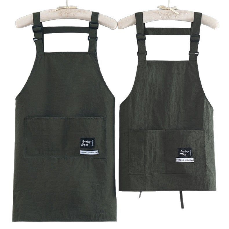 New water-repellent apron for home kitchen cooking and dining, simple and stylish kitchen work clothes for men and women Item Picture