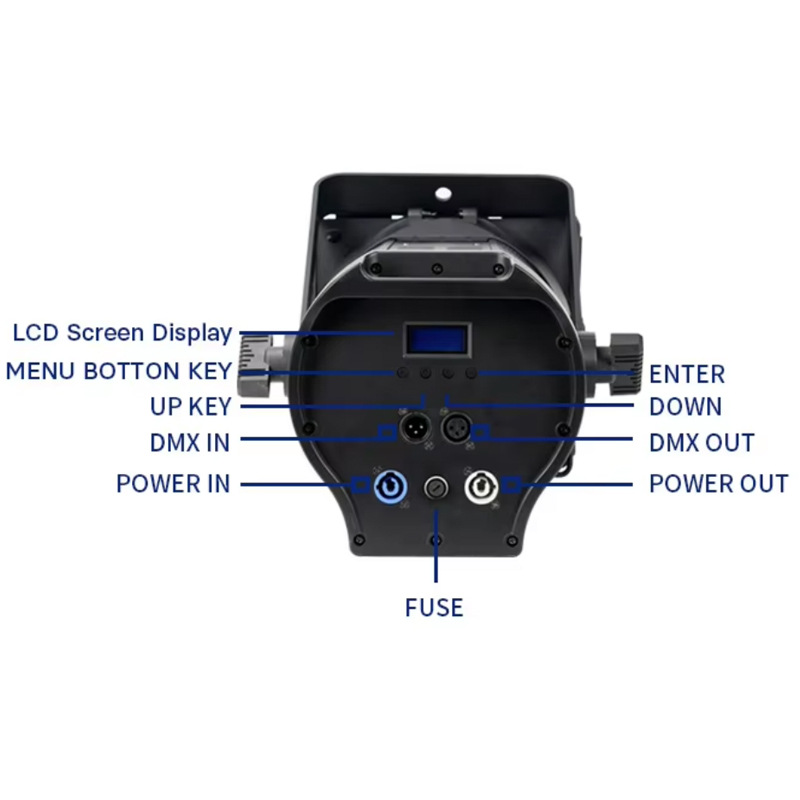 300w spotlight, focusing spotlight, studio surface light, film and television light Specification drawing