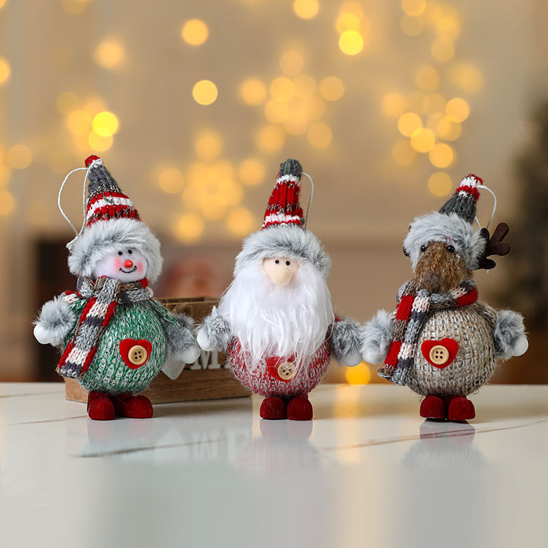 Cross Border New Colorful Fabric Foam Pendant Decoration Christmas Decorations Christmas Tree Hanging Christmas Gifts Specification drawing