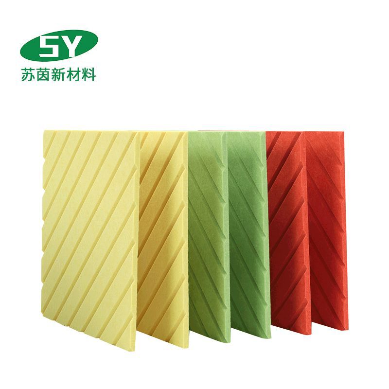 Manufacturers Supply Polyester Fiber Sound-Absorbing Board Sound Insulation Board Kindergarten Ktv Decorative Materials Conference Room Sound-Absorbing Board details Picture