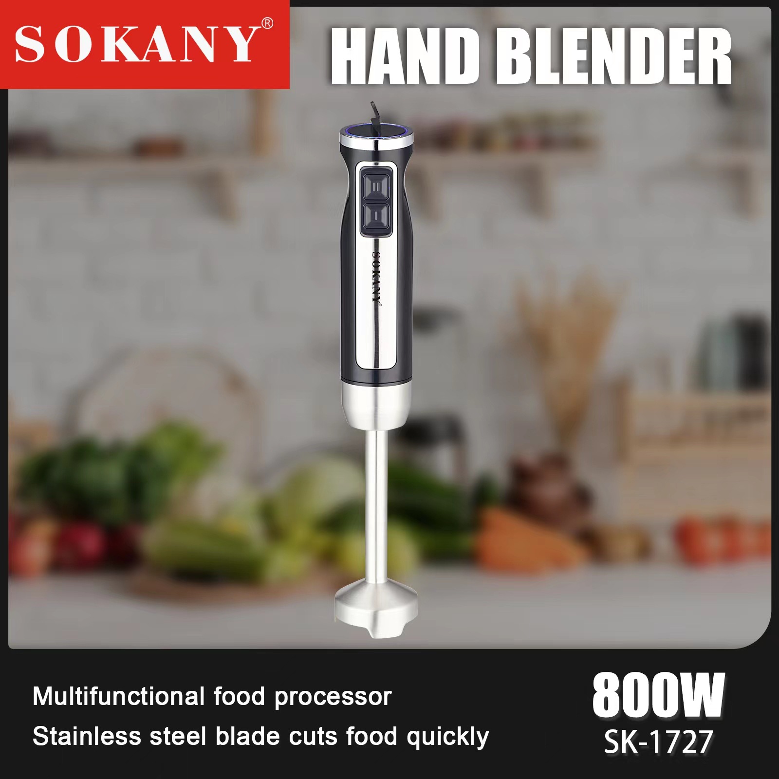 Crossover SOKANY1727 barra de mezcla hogar portátil accesorios frutas y verduras hielo triturador de barra de cocina acero inoxidable Specification image